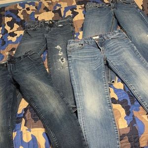 4 pairs of boys jeans size 8